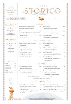 Brunch Menu - New-York Historical Society