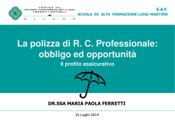 La polizza di RC Professionale - Ordine dei Dottori Commercialisti e