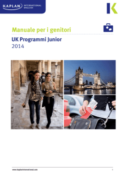 Manuale per i genitori - Kaplan International English