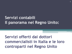 Servizi contabili: il panorama nel Regno Unito