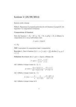 Esercizi 2