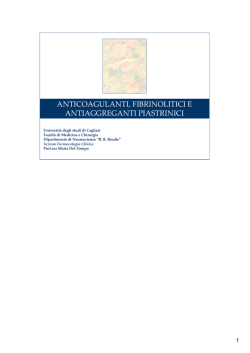 Farmaci anticoagulanti 14-12-2010