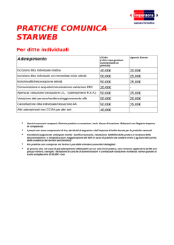 PRATICHE COMUNICA STARWEB - Imparaora Firma Digitale
