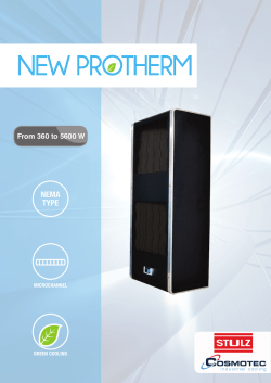 New PROTHERM Brochure Rev2 - COSMOTEC