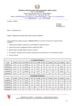 23-09-2014 - ITIS G.Feltrinelli