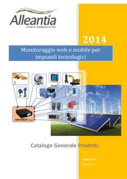Catalogo Generale Prodotti - Lug 2014