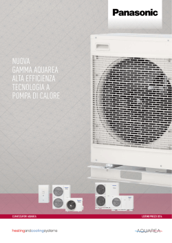 Air cond AQUAREA DICEMBRE 2013