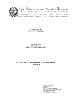 Classe V B - ISISS Bojano