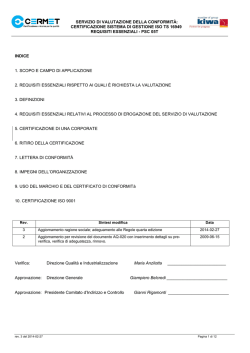 certificazione sistema di gestione iso ts 16949