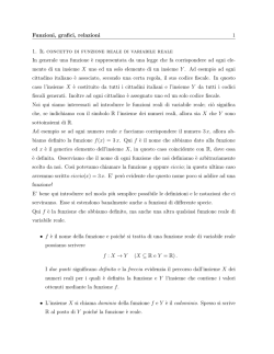 Appunti funzioni elementari