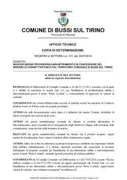 DET U T 121 _Del_24-07-2014 - Comune di Bussi Sul Tirino