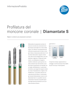 Profilatura del moncone coronale | Diamantate S