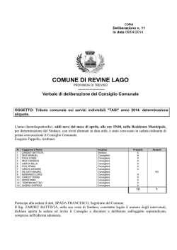 delibera aliquote tasi 2014
