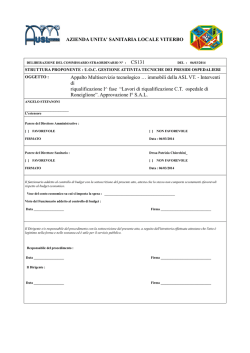 immobili della ASL VT. - Interventi di riqualifica