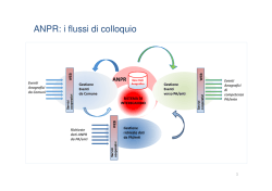 ANPR: i flussi di colloquio