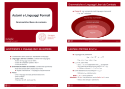 Automi e Linguaggi Formali