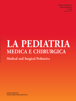 Ped. Med. Chir. 2014, 36 - Bambino Progetto Salute