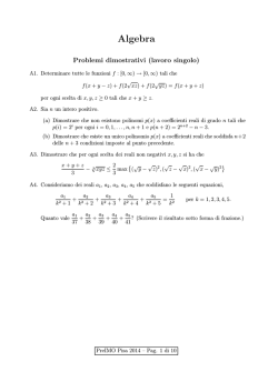 Senza titolo - Progetto Olimpiadi della Matematica