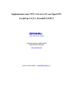 Implementare una VPN LAN-to-LAN con OpenVPN tra