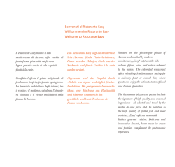 Benvenuti al Ristorante Easy Willkommen im Ristorante Easy