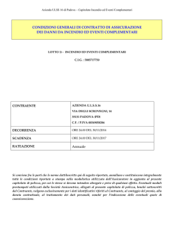 lotto 1 CAPITOLATO INCENDIO