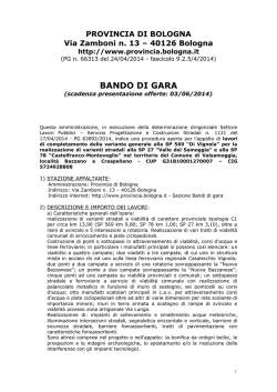Bando - Provincia di Bologna