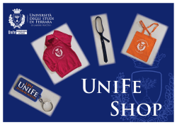 Consulta il catalogo - Universit&agrave; degli Studi di Ferrara