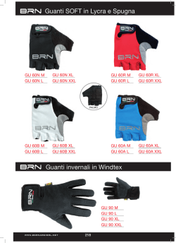 Guanti SOFT in Lycra e Spugna Guanti invernali in Windtex