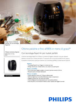 HD9240/90 Philips Airfryer XL con tecnologia Rapid Air