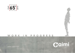 Novit&agrave; Caimi Milano 2014