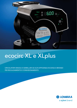 ecocirc XL e XLplus - Lowara ecocirc