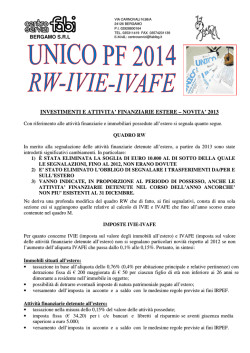 Modello Unico RW_ IVIE_IVAFE_2014