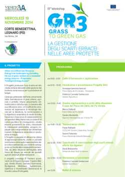 la gestione degli scarti erbacei nelle aree protette