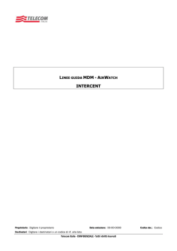 LINEE GUIDA MDM - INTERCENT - AIRWATCH 1.0