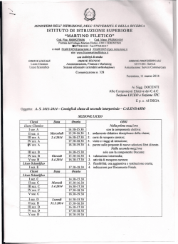 ISTITUTO DI ISTRUZIONE SUPERIORE "MARTINO FILETICO"