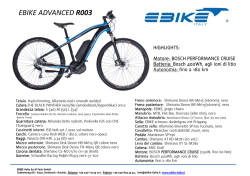 Scheda tecnica R003 Adv