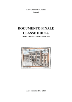 DOCUMENTO FINALE CLASSE IIID v.o.