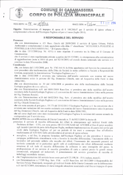 determina n.906 - Comune di Casamassima