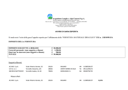 06/10/2014 Aggiudicazione provvisoria