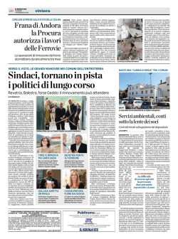 Sindaci, tornano in pista i politici di lungo corso