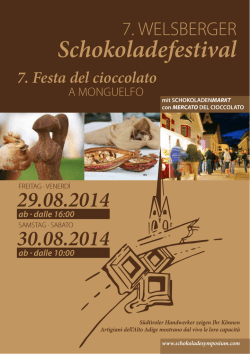 Schokoladefestival 7. Festa del cioccolato