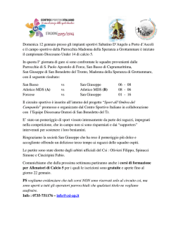 Al via il campionato Calcio a 5 Under 14