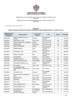Allegato F7 Elenco iniziative ammesse alla priorit&agrave; o premialit&agrave; sui
