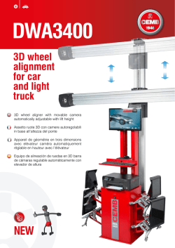 DWA3400 3D wheel alignment for car and light truck