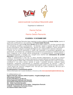 I edizione - Associazione Piemonte Mese