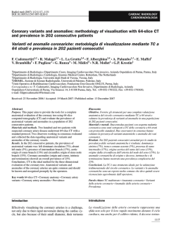 Methodology of visualisation with 64-slice CT and