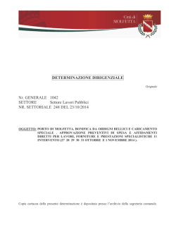 Scarica Allegato - Comune di Molfetta