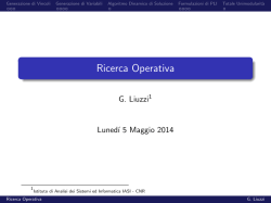 Ricerca Operativa - IASI-CNR