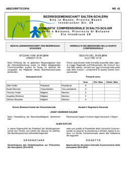 comprensoriale di salto-sciliar - Bezirksgemeinschaft Salten