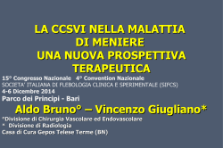 Convegno SIFCS - AMMI Italia - Associazione Malati Meni&egrave;re Insieme